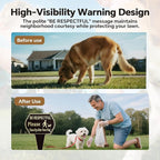 13.6"x9.6" Clean Up after Your Dog Signs Pick Up After Your dog sign - Image 5