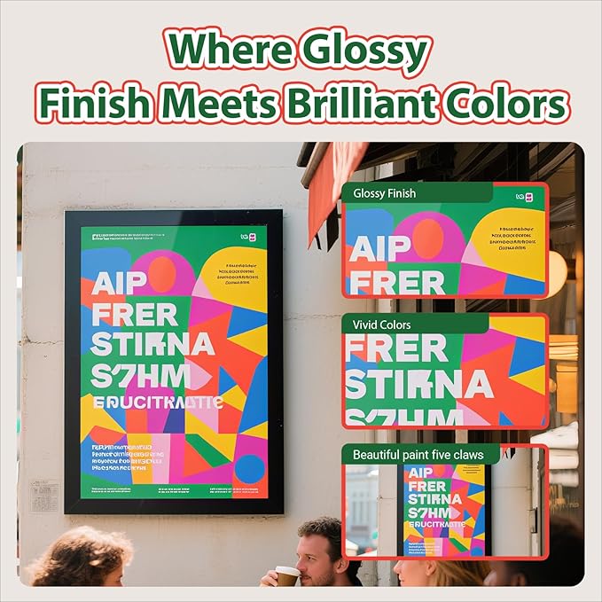 Uinkit Glossy Inkjet Photo Paper 8.5x14 Legal Size, 48lb 180gsm, 100 Sheets - Image 5