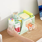 Marbrasse Desk Organizer with 2 Drawer, 360°Rotating Pen Holder, Desk - Image 6