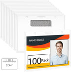 Amazon Basics Horizontal Magnetic Name Badge Holder by AmazonBasics