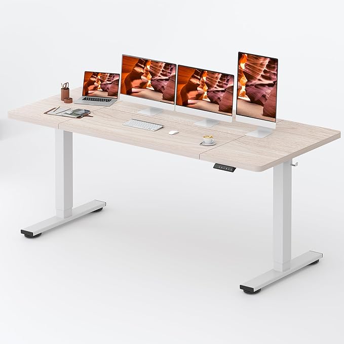 FitStand Standing Desk, Large 79x31 Inches Height Adjustable Stand Up Desks by FitStand