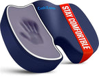 CushZone Office Chair Cushions, Memory Foam Coccyx Cushion by CushZone