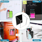 VACONICO Magnetic Pen Holder, Acrylic Dry Erase Marker Holder, Large Capacity - Image 5