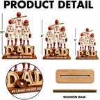 Personalized Baseball Dad Wooden Plaque, We Caught The Best Dad Sign | Custom Birthday Gift from Kids, Baseball Family Name Keepsake, Soft Ball Papa Wood Plaques 2026