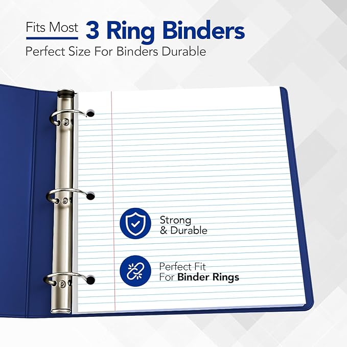Kaisa Filler Paper Notebook Paper College Ruled 8"x10.5" Loose Leaf Paper - Image 4