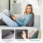 AHUAWA Lumbar Support Pillow for Recliner Chair and Couch, Memory Foam Back - Image 6