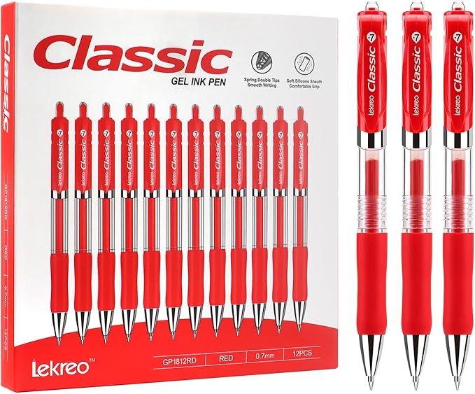 Classic Retractable Gel Roller Pens, 0.7mm Fine Point - Image 2