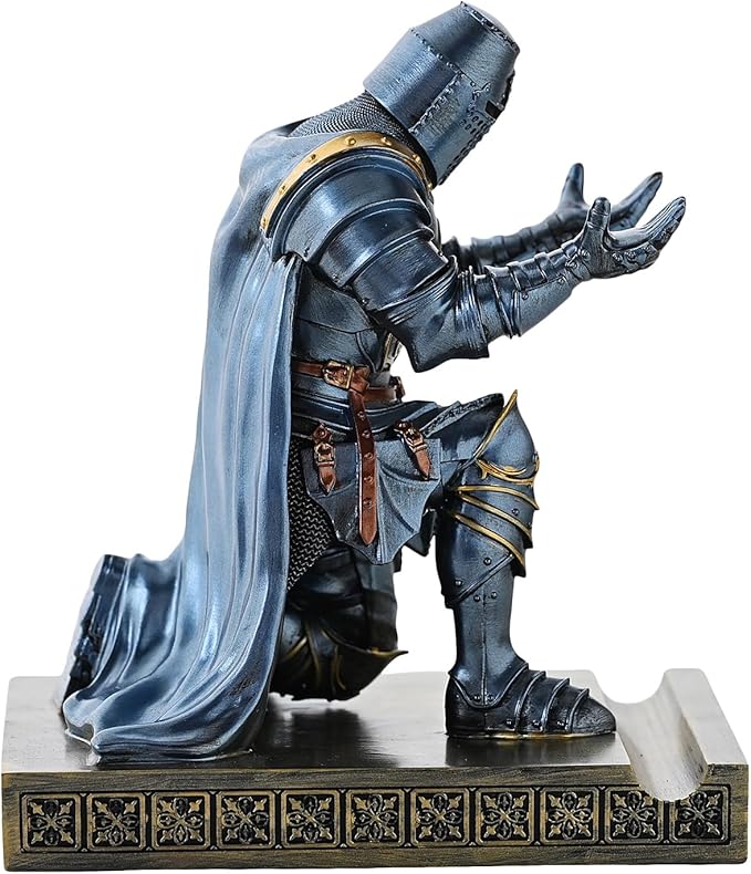 NCQIXIAO Medieval Templar Vanguard Officer Knight Pen Holder Pen Stand Desk - Image 9