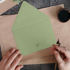 A7 Sage Green Envelopes 100 Pack, Goefun 5x7 V Flap Printable Envelopes - Image 5