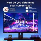 2 Pack Magnetic Hanging Computer Privacy Screen 32 Inch - Image 3
