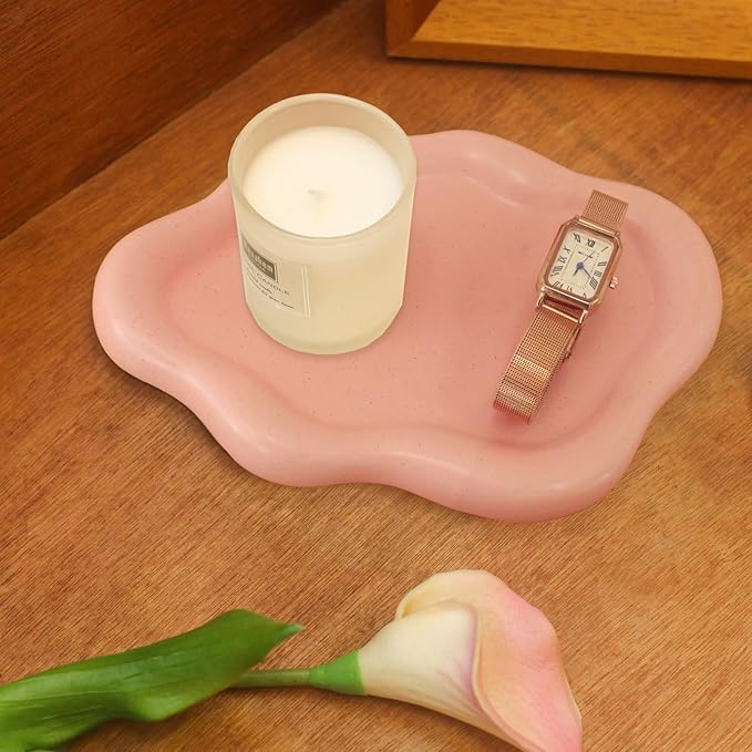 CCINPPY Ceramic Jewelry Tray Trinket Dish, Decorative Cloud Vanity Key Tray by CCINPPYJEWELRYACCESSORIES