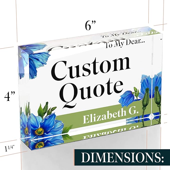 Custom Acrylic Sign Personalized, Custom Desk Name Plate, 18 Styles, - Image 8