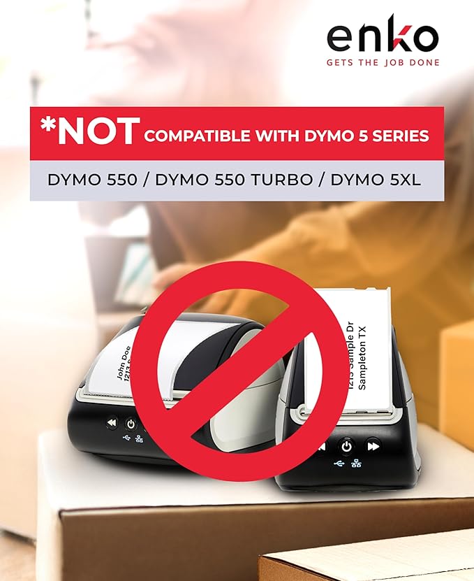 enKo Compatible Zebra 4x6 Label and Dymo Labels 1744907 - Image 2