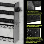 KAFAHOM Power Tool Organizer, Large 8 Drill Holder Wall Mount - Image 4