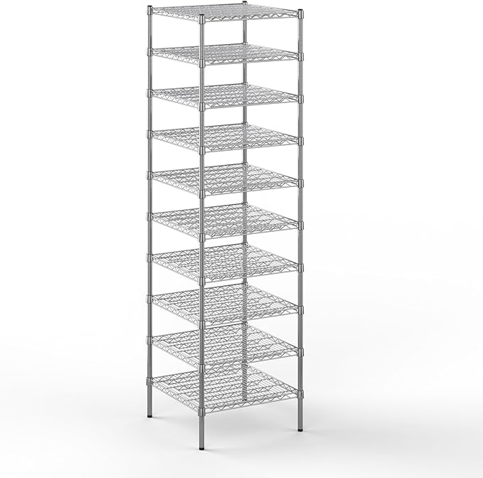 Regal Altair 24" Deep x 24" Wide x 86" Height Wire Shelving Kit | 10-Tier | NSF by Regal+Altair