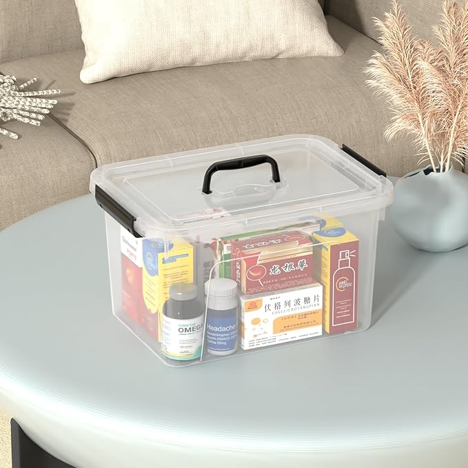 Drephia 10.5 Quart Clear Plastic Storage Box/Container - Image 5