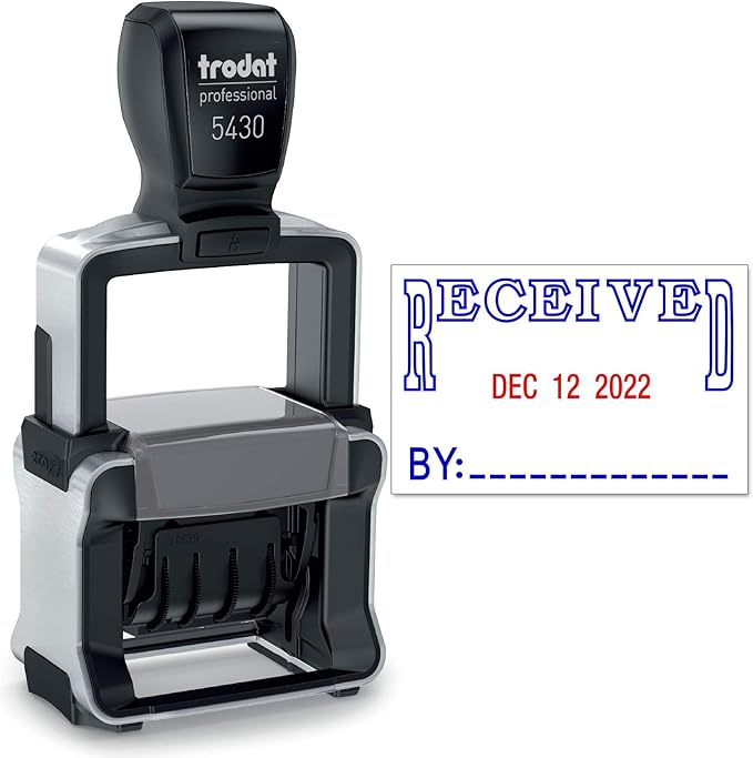 Trodat 5430 Professional Self-Inking Date Stamp by Maxmark