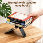 Happyhapi 14 Pair Book Ends for Shelves, 28 Pcs Metal Bookends Book Holder for Shelf, Heavy Book Stopper for Desk, Simple Library Office Home Bookend, 4.9 x 5.7 x 6.5 in, Black (Pack of 2)