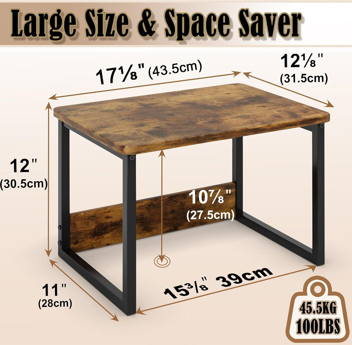 MARTY Countertop Organizer,17.1"x12.4", Cabinet Organizer Microwave...