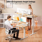 Kingant 48 x 24 Inch Electric Standing Desk - Image 4