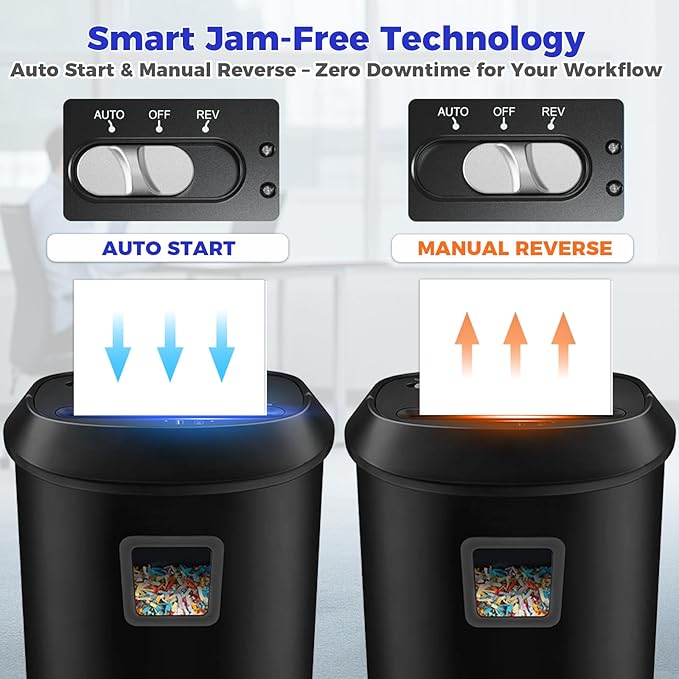 Ofitech Paper Shredder Cross-Cut Shredder - Image 8