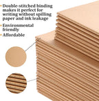 90pack Bulk A5 Journal Notebook, Kraft Cover 80 Pages Lined Paper Journal - Image 6
