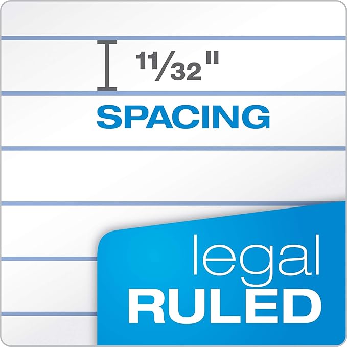 TOPS Legal Pads, 12 Pack, Premium Docket Gold Note Pad Bulk Pack, 50 Legal - Image 7