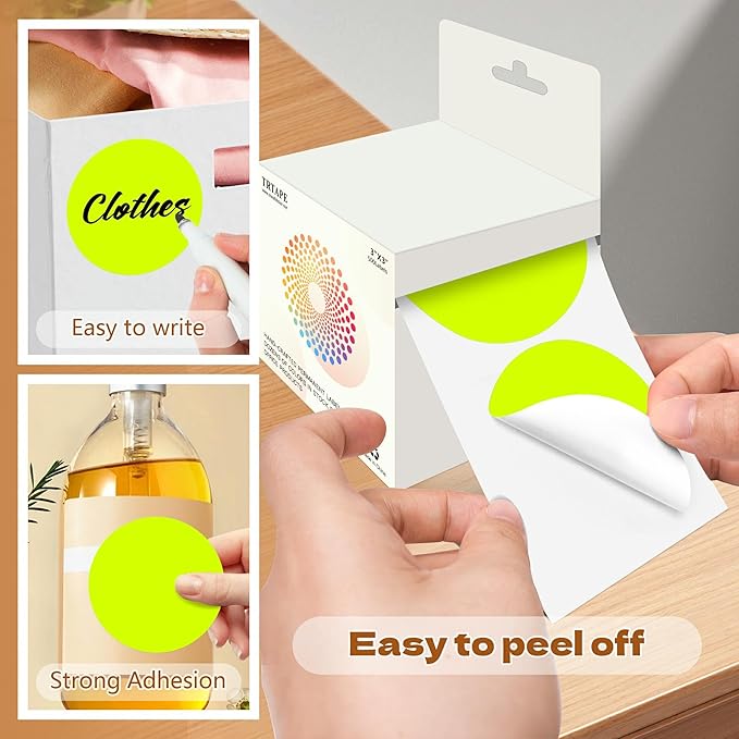 3 Inch Round Color Coding Labels - Image 4