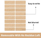 Removable Kraft Label Stickers- Writable Gift Tag Stickers Labels, - Image 3