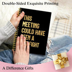 XQLZY This Meeting Could Have Been A Fist Fight Spiral Notebook, Funny - Image 6