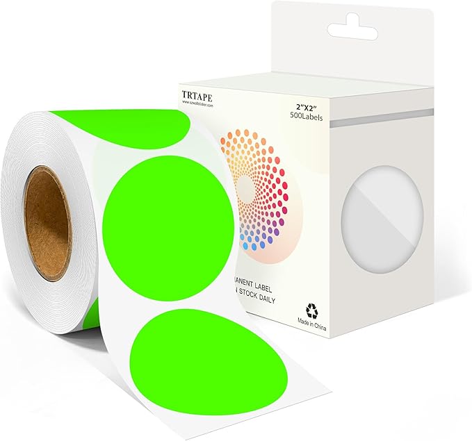 2 Inch Round Color Coding Labels by Unknown