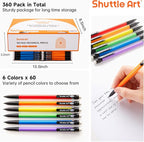 Shuttle Art Mechanical Pencils, 360 Pack Bulk Mechanical Pencils 0.7mm Medium - Image 2