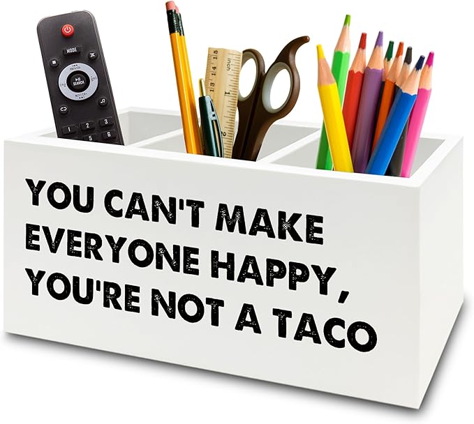 XPH Funny Taco Gifts Pen Pencil Holder Organizer by XPH