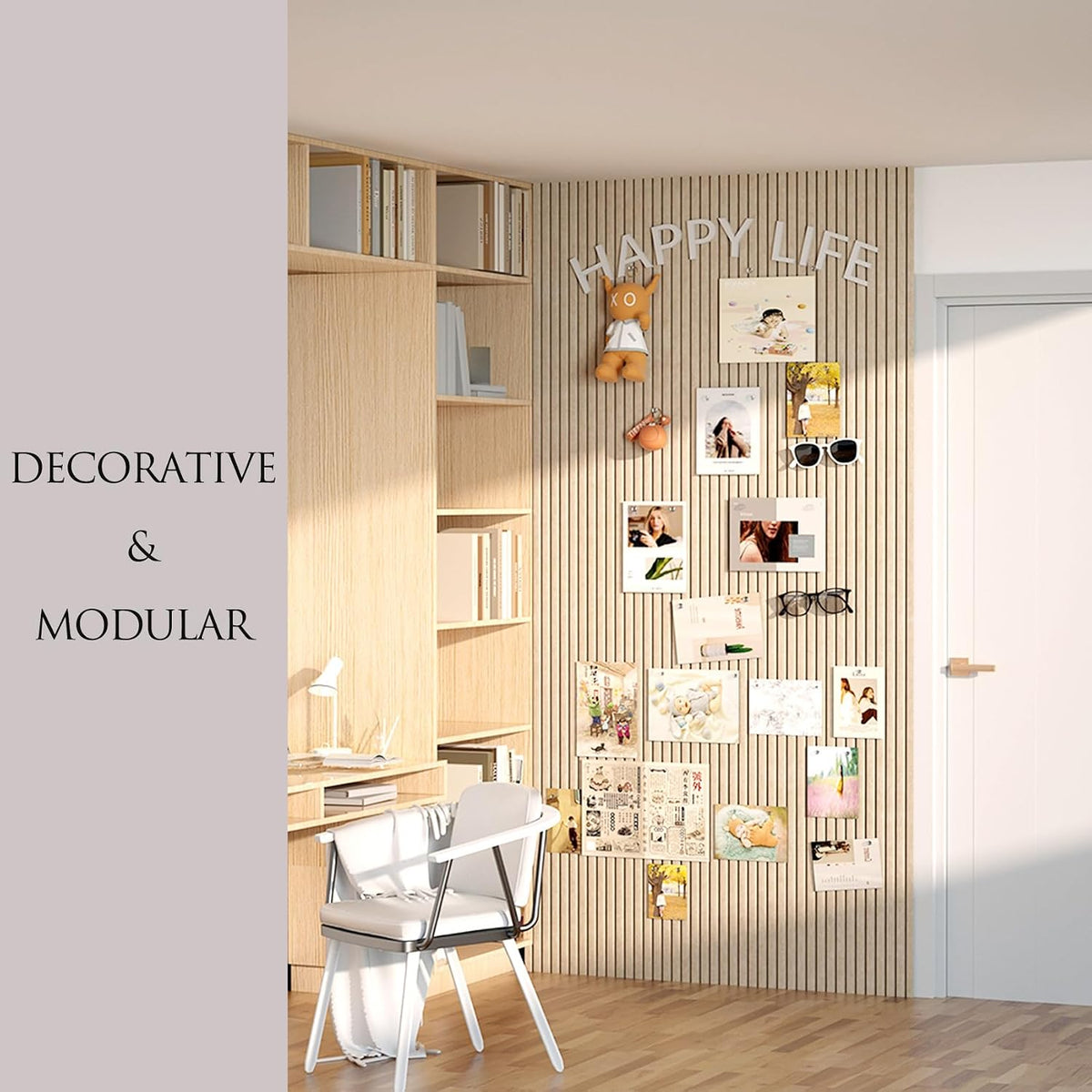 Large Felt Wall Tiles Cork Boards for Office Cubicle, 47"x35" Felt ...