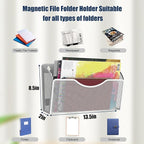 3 Pcs Magnetic File Holder for File Cabinets, Folder Holder Organizer- No - Image 3