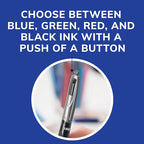 BIC 4 Color Grip Retractable Ballpoint Pen, Long-Lasting Ink and Comfortable - Image 5