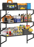 threehio 3 pack garage wall shelving, heavy duty, main product view