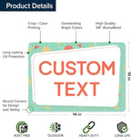 Custom Sign, Custom Street Sign, 11 Font Colors, 13 Font Styles, 4 Hole Options - Image 6