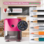 AFMAT Electric Pencil Sharpener, Cordless & Rechargeable, Heavy Duty Classroom - Image 2