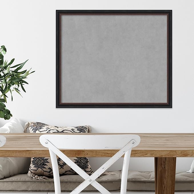 Amanti Art Black Framed Magnetic Board 22x26 Medium Vision Board - Image 5