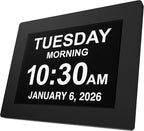 American Lifetime New 2026 Dementia Clock Large Digital Clock by AmericanLifetime