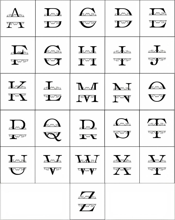 Personalized Metal Name Signs, Split Letter Monogram Wall Decor, Custom Last - Image 5