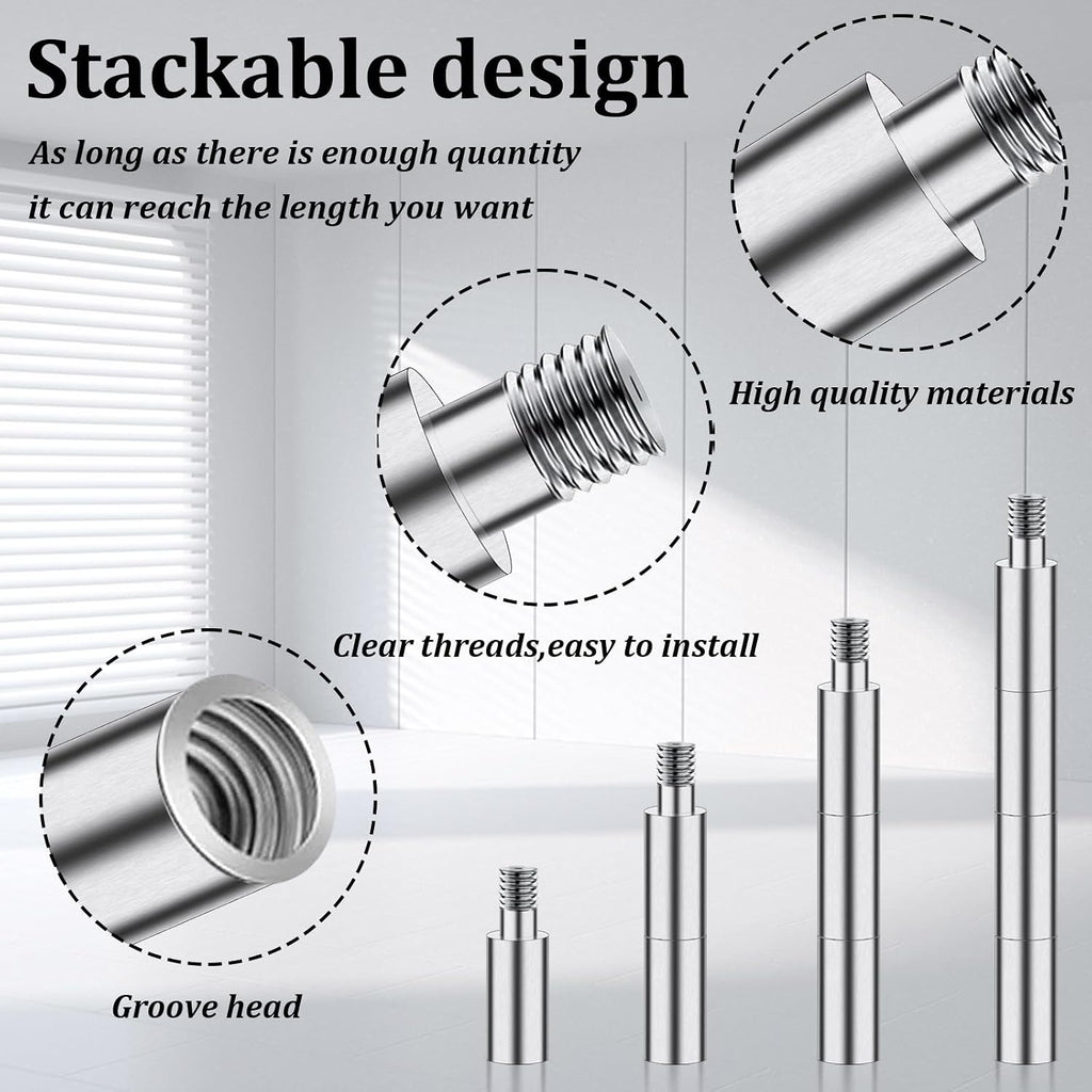 40 Pcs Scrapbook Extension Posts and Screws, Extenders for Photo Albums | Extension Screws, Album Accessories, Binding Replacement, Photo Album Scrapbooking Screws, Craft DIY Refill Pages