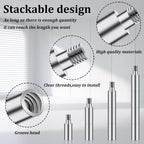 40 Pcs Scrapbook Extension Posts and Screws, Extenders for Photo Albums | Extension Screws, Album Accessories, Binding Replacement, Photo Album Scrapbooking Screws, Craft DIY Refill Pages