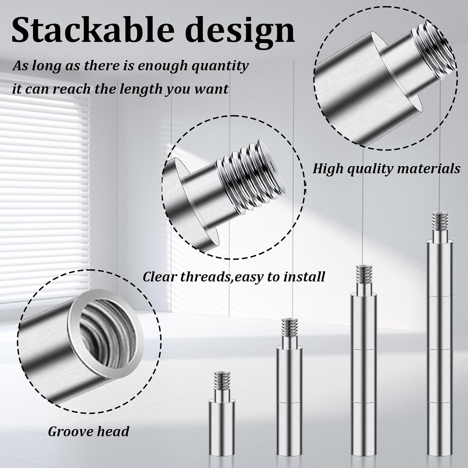 40 Pcs Scrapbook Extension Posts and Screws, Extenders for Photo Albums | Extension Screws, Album Accessories, Binding Replacement, Photo Album Scrapbooking Screws, Craft DIY Refill Pages