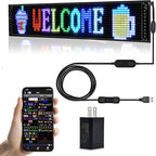 XIAOOHO Programmable LED Car Sign, Scrolling LED Sign, Flexible LED RGB Message by XIAOOHO