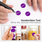 Purple 1 Inch Round Color Coding Labels - Image 3
