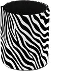 Leather Pen Holder for Desk Zebra Print Pencil Cup Desktop Organizer Makeup by Unknown