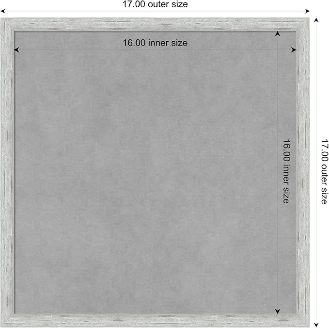 Amanti Art Silver Framed Magnetic Board 17x17 Small Vision Board - Image 4
