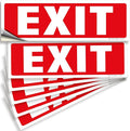 iSYFIX Exit Signs Stickers – 6 Pack 12x4 Inch – Premium Self-Adhesive Vinyl by iSYFIXPREMIUMSIGNS